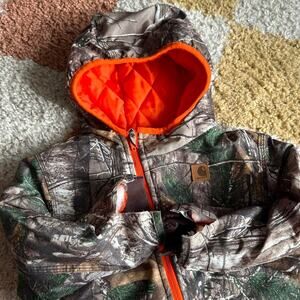 Carhartt Kids Insulated Realtree Camo Coverall Snowsuit | Size 24M